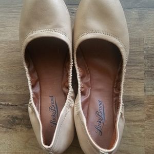 Lucky Brand metallic light gold flats